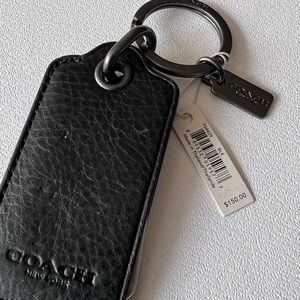 Black leather Coach key chain w bottle opener - perfect gift for Father’s Day!